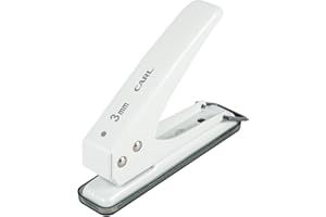カール事務器(CARL) 穴あけパンチ 1穴 穴径3mm 18枚 ホワイト SD-130-W