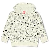 ベビードール 総柄ジップパーカー 子供服 110cm オフホワイト