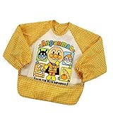 アンパンマン お食事エプロン 長袖エプロン スモック キッズ 女の子 男の子 ガールズ ボーイズ j-kuz08 イエロー