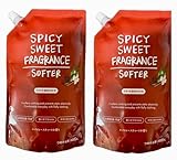 ミツエイ SPICY SWEET FRAGRANCE SOFTER 衣類用 濃縮 柔軟剤 スパイシースィートフレグランス 詰替え 800ml ×2袋セット