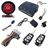 Good Quality Car Alarm System 4 Buttons Remote Controls With Flip Keys Alarm With Shock Sensor and L