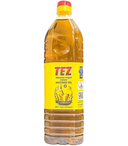 Amazon | TEZ マスタードオイル インド産 475ml 1本 Mustard Oil 食用