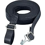 TRUSCO(トラスコ) ゴムロープ金具付き Wフックバックル付20mmX1.0m 1本 GR-2010KW-1