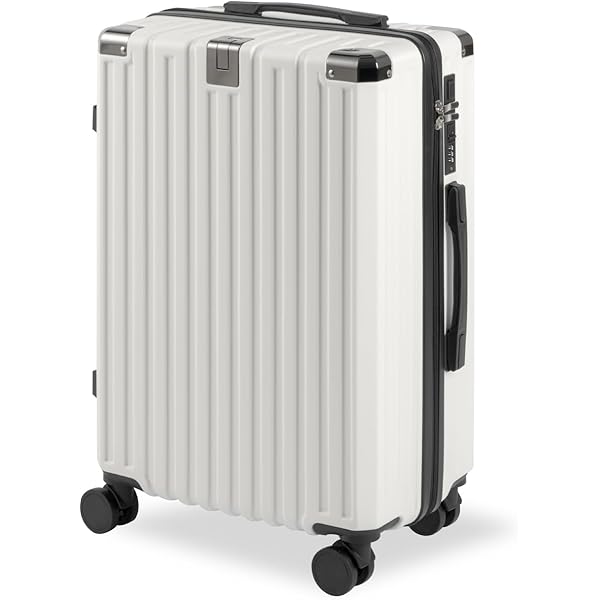 ⭐️機内持ち込みOK⭐️ 新品 meer スーツケース ホワイト S 40L Amazon | [meer] スーツケース フロントオープン 片開き 拡張機能付き