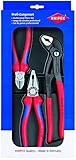 Knipex Tools 00 20 09 V01 Cobra Combination & Diagonal Cutter Pliers Best Sellers Set (3 Piece) [並行輸