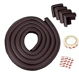 JNTworld コーナークッション ケガ防止 コーナークッション コーナーガード 赤ちゃん/ベビー/お子様やご年配の方 自由DIY テーブル/ベビーベッド/柱の角などにも 2m×2＋コーナーパット4