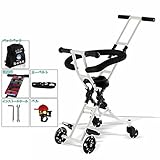 【DEARGENA】4輪ベビーカー ハンディーキッズスクーター 超軽量 折りたたみ式のベビーカーで ベビーカー 高さ調整可能 2歳から 3C認証 より安全性が高いです 折りたたみ式