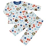 おさるのジョージ キュリアスジョージ 総柄 冬物 フリースパジャマ 子供用 fo-en2835 95cm サックス