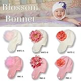 JAMIE RAE HATS The Beautiful Blossom Bonnet ニットキャップ　ニット帽 可愛い ポンポン 女の子 ベビー　キッズ 子供 冬 (PINK-A)
