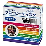 HIDISC フロッピーディスク3.5 2HD(Win)DOS/Vフォーマット済10枚