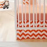 New Arrivals Zig Zag Baby 3 Piece Crib Bedding Set, Tangerine by New Arrivals