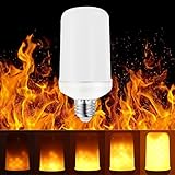 bogao LED Flame電球ちらつき、True Fire効果ライト電球、標準ベースe26、リアル炎照明照明パフォーマンス、アウトドア、インドア、複数の装飾ランプ、Upwards、1パック単位