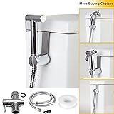 AWESON ABS製布おむつSprayer、携帯ビデスプレーwith 1.2 M/48インチステンレススチール製シャワーホース、フリーABS製フック、ビデShattaf、ビデAttachment 4