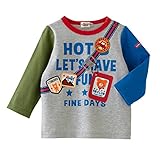 ホットビスケッツ(MIKIHOUSE HOT BISCUITS) ボディバッグプリント☆長袖Ｔシャツ(73-5202-973) 80cm マルチ（87）