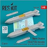 レスキット 1/48 ストーム・シャドウ (SCALP EG) 巡航ミサイル 2個入 プラモデル用パーツ RSK48-0428