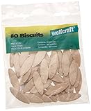 Wolfcraft 2921405 of #0 Compressed Wafer Shaped Wood Biscuits for Joining Wood Pieces, 50 Piece Bag 