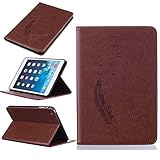 UNEXTATI iPad Mini 1 / 2 / 3 ケース 高品質 PUレザー 手帳型ケース 保護カバー カード収納 液晶保護 防塵 Apple iPad Mini 1 / 2 / 3 用 Ca