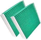 HooMoo 日産 デイズ(DAYZ) デイズルークス B21A B21W エアコンフィルター eK B11A B11W eK(H81W/H82W) eKワゴン/eKカスタム/ekスペース/ekクロススペース オッティ 活性炭入り 交換用 フィルター AY684-NS025 AY685-NS025 2個入