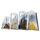 （価格/ 50個）Aspireシルバー/クリアフラットポーチ、vacuum-sealer食品バッグ、6 " W x 8.5 " L ER0021_6X85INCH4OZ-1000PCS