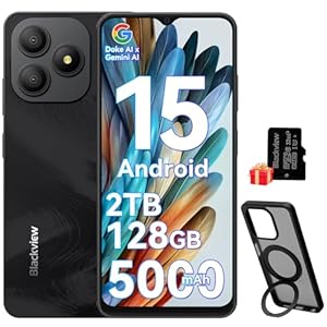Blackview WAVE 9C SIMフリー Android 13 スマートフォン 128GB 6.56インチ 5000mAh デュアルカメラ スマホケース付