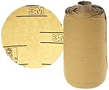3M Stikit Gold Paper Disc Roll 216U PSA Attachment Aluminum Oxide 5 Diameter P400 Grit (Roll of 175)