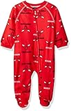 新生児NBA Bulls Sleepwear All Over Print Zip Upカバーオール レッド