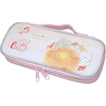 猫Love。 布バスケット スリムなペンケース ラウンドポーチ 猫Love