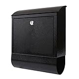 ポスト 郵便ポスト 郵便受け 壁掛け郵便ポスト 壁付け 鍵付き郵便ポスト メール ボックス 鍵付き ブラック