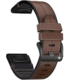 Amazon | GARMIN QuickFit F6 22mm Chestnut Leather 010-12863-15