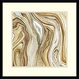 Framed Art Print, Watercolour Agate II' by Megan Meagher: Outer Size 60cm x 60cm