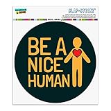 心を持つ素敵な人間になってください自動車用車窓ロッカーサークルバンパーステッカー