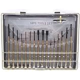 Simplyシルバー – 16pc Small Mini精密スクリュードライバーセット電子修復時計のジュエリー