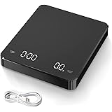 Ataller Auto Timing Coffee Scale, USB Rechargeable Digital Coffee Scale, Electronic Espresso Scale, Drip Coffee Scale, Kitche