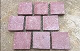 石畳 ピンコロかんたんマット 約300×350×20(mm) 1枚 赤色