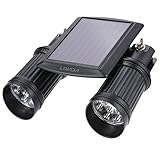 Lixada　14LEDs　150LM　2灯式　ソーラーライト　人感PIRセンサーライト　屋外照明/軒先/壁掛け/庭先/玄関周りなどのスポットライト　夜間自動点灯 防犯用　昼白色