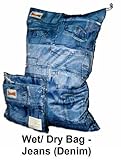 BubuBibi Wet/Dry Bag Cloth Diaper/Swim JEANS/DENIM New (21X14) by BubuBibi [並行輸入品]