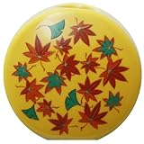 マグネット付一輪差 有田焼 紅葉 (φ4.5×2.5cm)