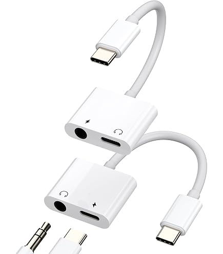 Amazon.co.jp: アイフォンUSB Cイヤホンジャック 変換アダプタ（2