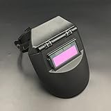 RaiFu 溶接ヘルメット ソーラー充電式溶接マスク 自動暗色化 自動遮光溶接面 ソーラー給電 溶接ヘルメット アルゴンアーク 溶接マスク 自動変更シェードハーフヘルメットタイプ