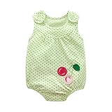 エルフ ベビー(Fairy Baby)ベビー服 半袖 夏用ロンパース 女の子 可愛い グリーン 6M