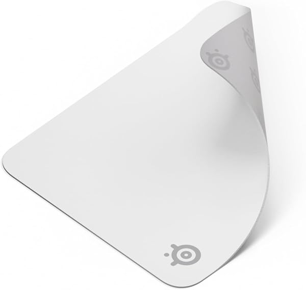 SteelSeries ゲーミングマウスパッド 布製 Mサイズ ホワイト 32cm×27cm×0.2cm QcK White 63461 白 - 1