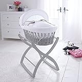 Izziwotnot Rocking Moses Basket Stand, Soft Grey by Izziwotnot