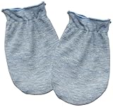 アンナニコラ 上質素材 ミトン 新生児 ブルー NAI111 日本製