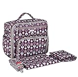 KANGMING マザーズバッグ 大容量 高機能 多機能 全面防水 ショルダーバッグ おむつ換えシート 吊り下げベルト セット ママバッグ (レッド)