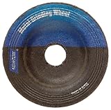 Norton Gemini Flexible Blending Depressed Center Abrasive Wheel, Type 27, Aluminum Oxide, 5/8 Arbor,