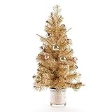 Cinnamon Shimmer 23In 75T Glass Vase【クリスマス】【ツリー】 [並行輸入品]