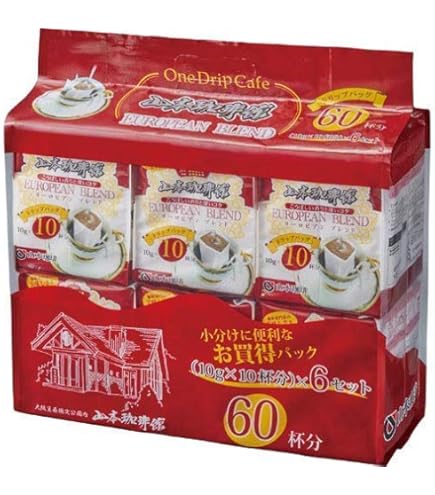 Amazon.co.jp: ワンドリップカフェ ヨーロピアンブレンド, 60袋入り