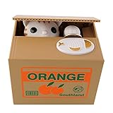 Abill Stealing Money Cat Coin SavingホワイトCat Money Box Piggy Bank