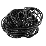 Copapa 21M 68 Ft PE Black Polyethylene Spiral Wire Wrap Tube PC Manage Cable 6mm / 0.24'' for Comput