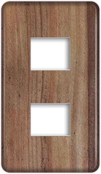 CASEMAKER 【Full Color (Modern) Plate】【For 1 gang 2 units】 WN6002W Outlet Plate Switch Plate Wood Grain Pattern 250 Design 151-175 164 - 1